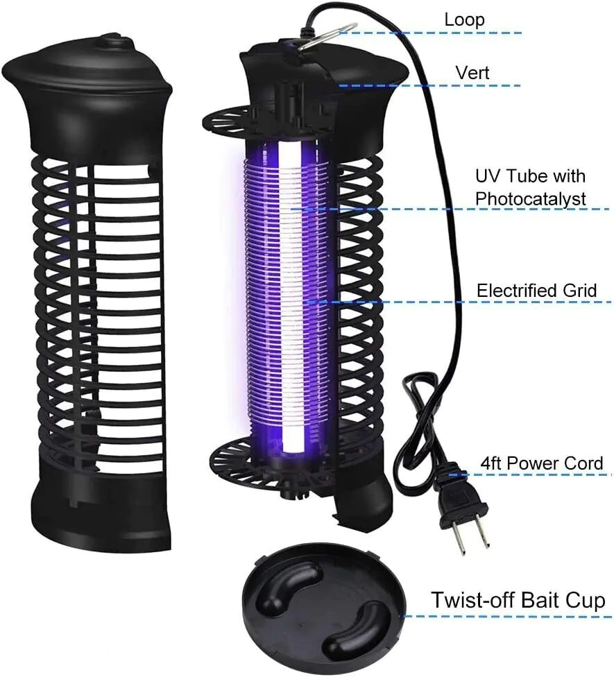High-Voltage Fly & Mosquito Zapper 4000V